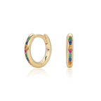 Créoles pour femme avec zircone en argent sterling 925