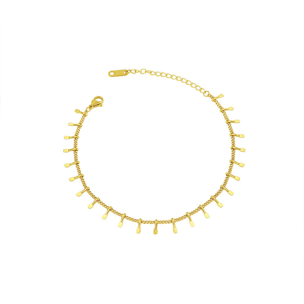 Chevillère élégante pour femme avec pendentifs délicats