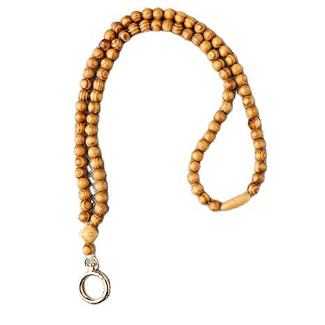 Chaîne de lunettes en perles de bois