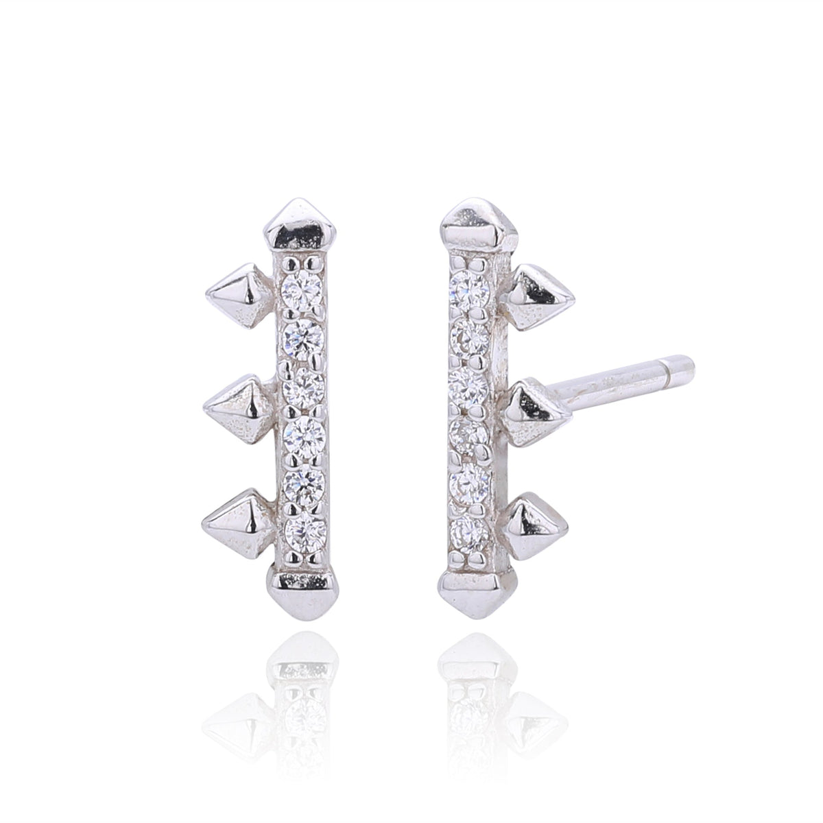Boucles d'oreilles pour femme en argent sterling 925 design flèche