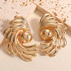 Boucles d'oreilles pour femme au design floral artistique