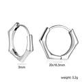 Créoles polygonales modernes pour femme