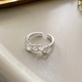Bague ouverte pour femme au design incurvé