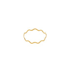 Bague minimaliste ondulée pour femme