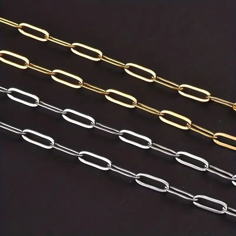 Collier à longue chaîne à maillons pour femme