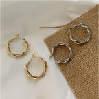 Boucles d'oreilles spirales élégantes