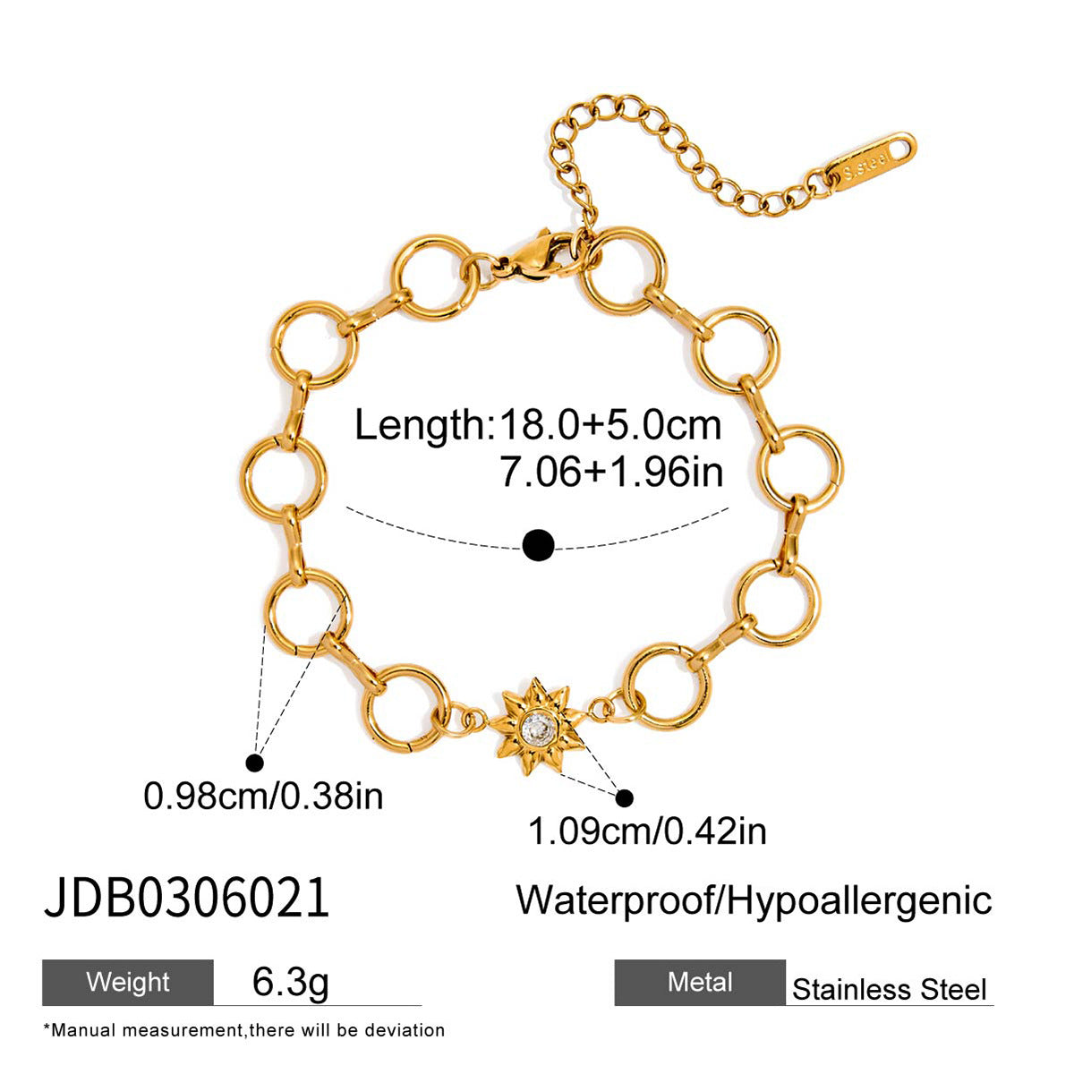 Collier pour femme avec pendentif soleil et lune en acier