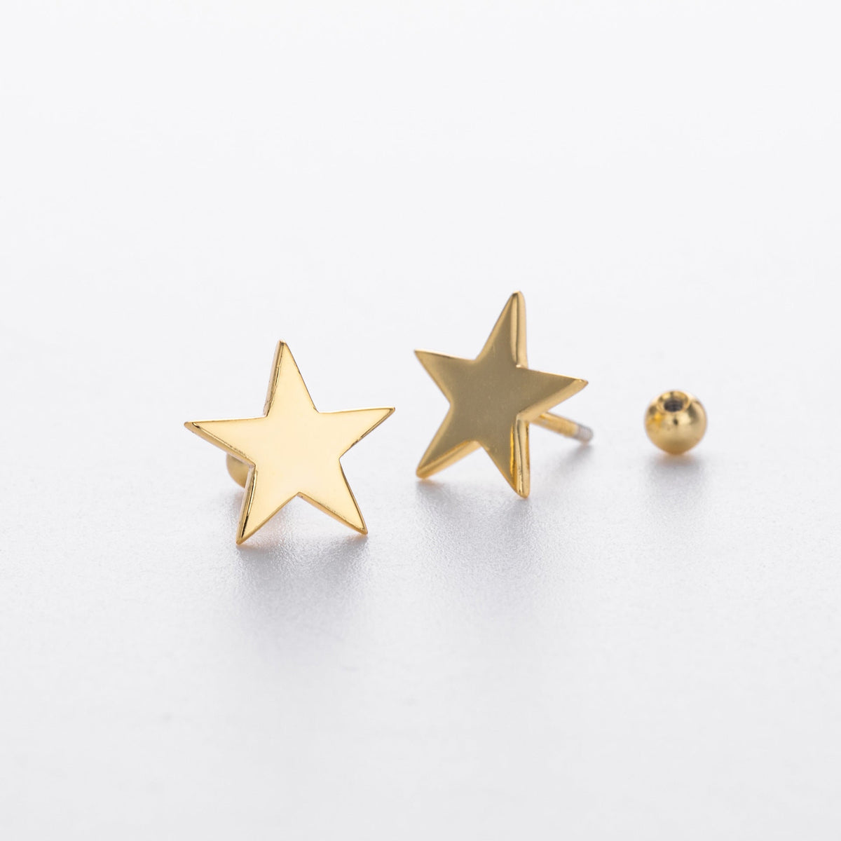 Boucles d'oreilles étoiles en argent sterling 925