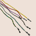 Chaîne de lunettes en perles d'améthyste naturelle