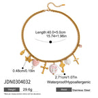 Collier pour femme en acier inoxydable à maillons