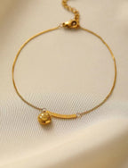 Bracelet à breloques minimaliste réglable pour femme