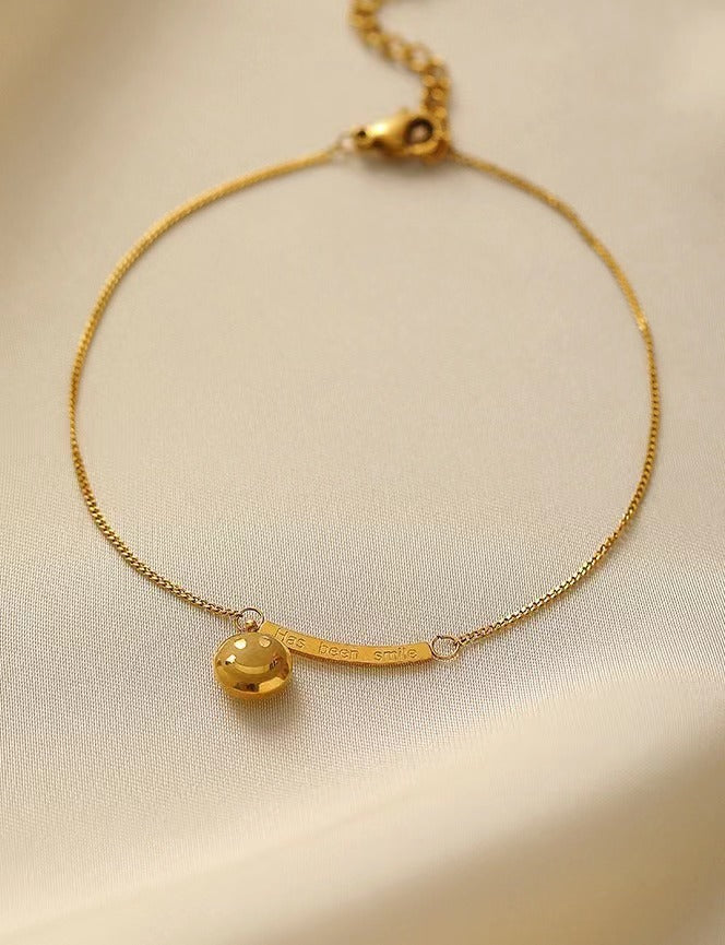 Bracelet à breloques minimaliste réglable pour femme
