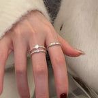 Bague élégante pour femme avec design torsadé