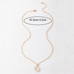 Collier pour femme avec pendentif marguerite