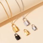 Collier pour femme avec pendentif cadenas