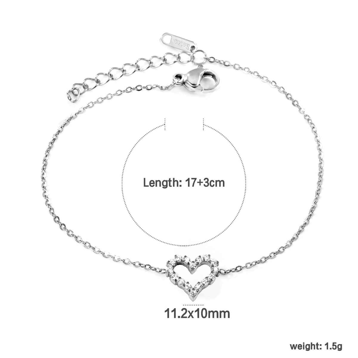 Bracelet pour femme avec perle et structure à maillons élégante