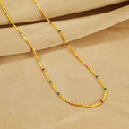 Collier de perles colorées pour femme