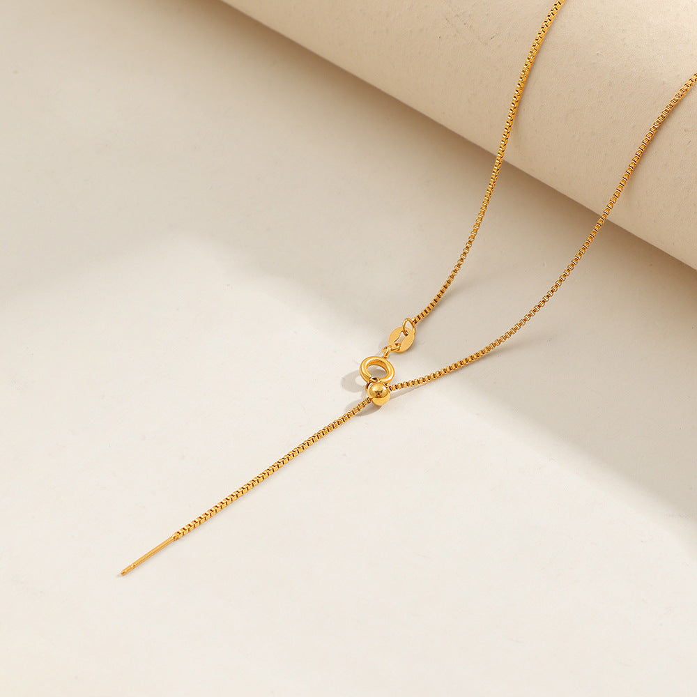 Collier chaîne réglable pour femme