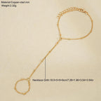 Bracelet de cheville à chaîne réglable