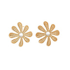 Boucles d'oreilles pour femme avec motif floral luxueux