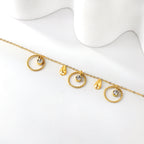 Bracelet pour femme avec pendentif croix et perle