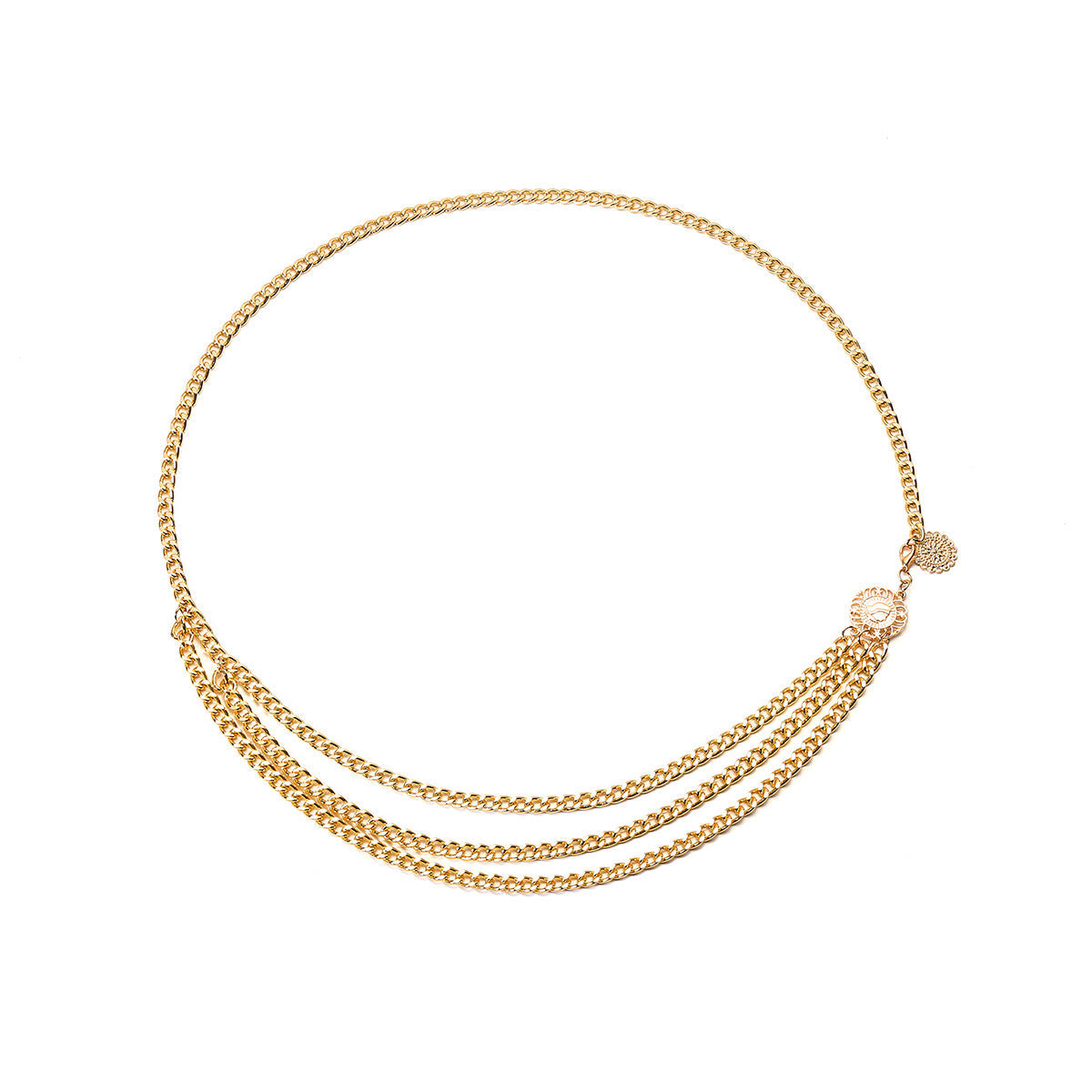 Collier ras-de-cou tendance multi-rangs pour femme