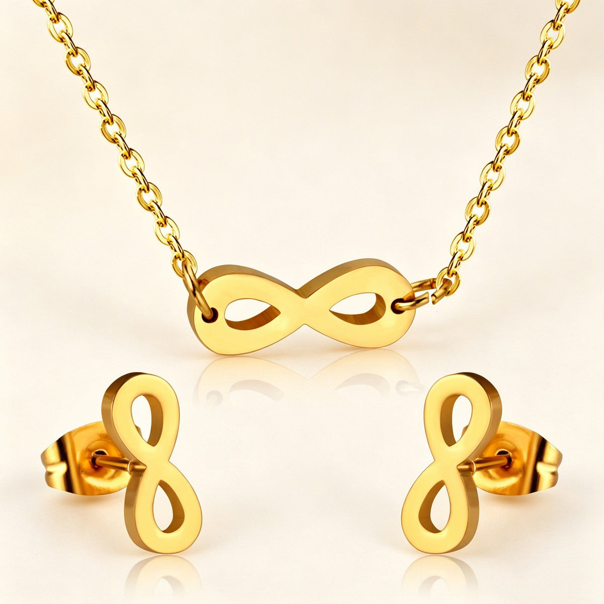 Bracelet pour femme avec symbole infini en acier inoxydable