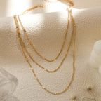 Collier superposé à chaînes fines