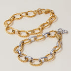 Bracelet pour femme en acier inoxydable étanche et hypoallergénique avec design rotatif
