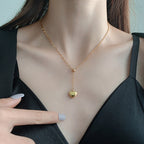 Collier superposé à pendentif cœur pour femme