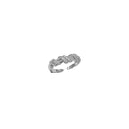 Bague moderne pour femme avec zircons
