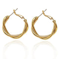 Boucles d'oreilles spirales élégantes