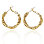 Boucles d'oreilles spirales élégantes