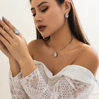 Parure de bijoux élégante pour femme avec oxydes de zirconium