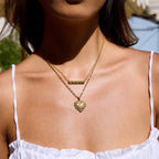 Collier pour femme en acier inoxydable hypoallergénique avec cristaux