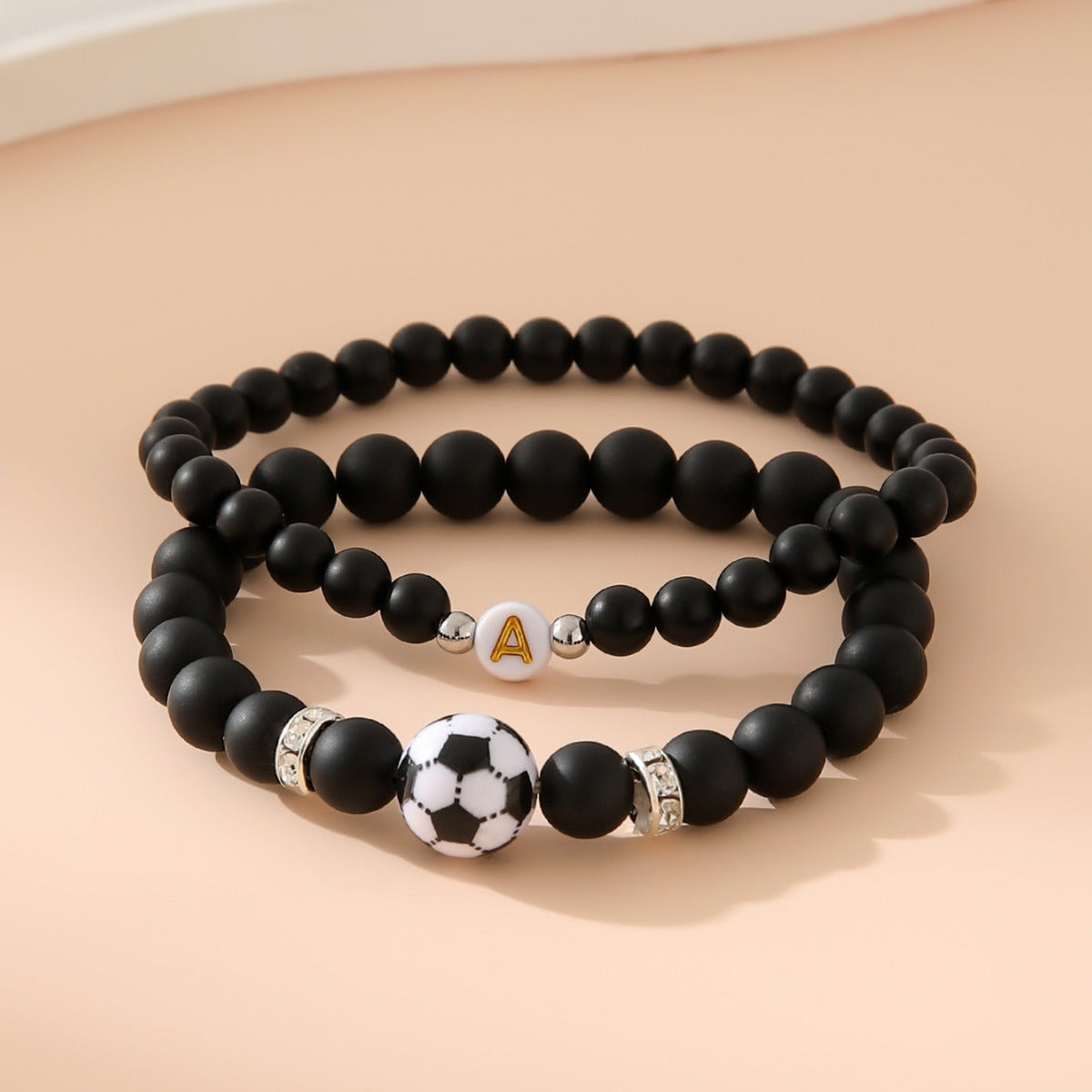 Ensemble de bracelets pour femme inspiré du football