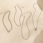 Collier multi-rangs pour femme avec pendentif étoile