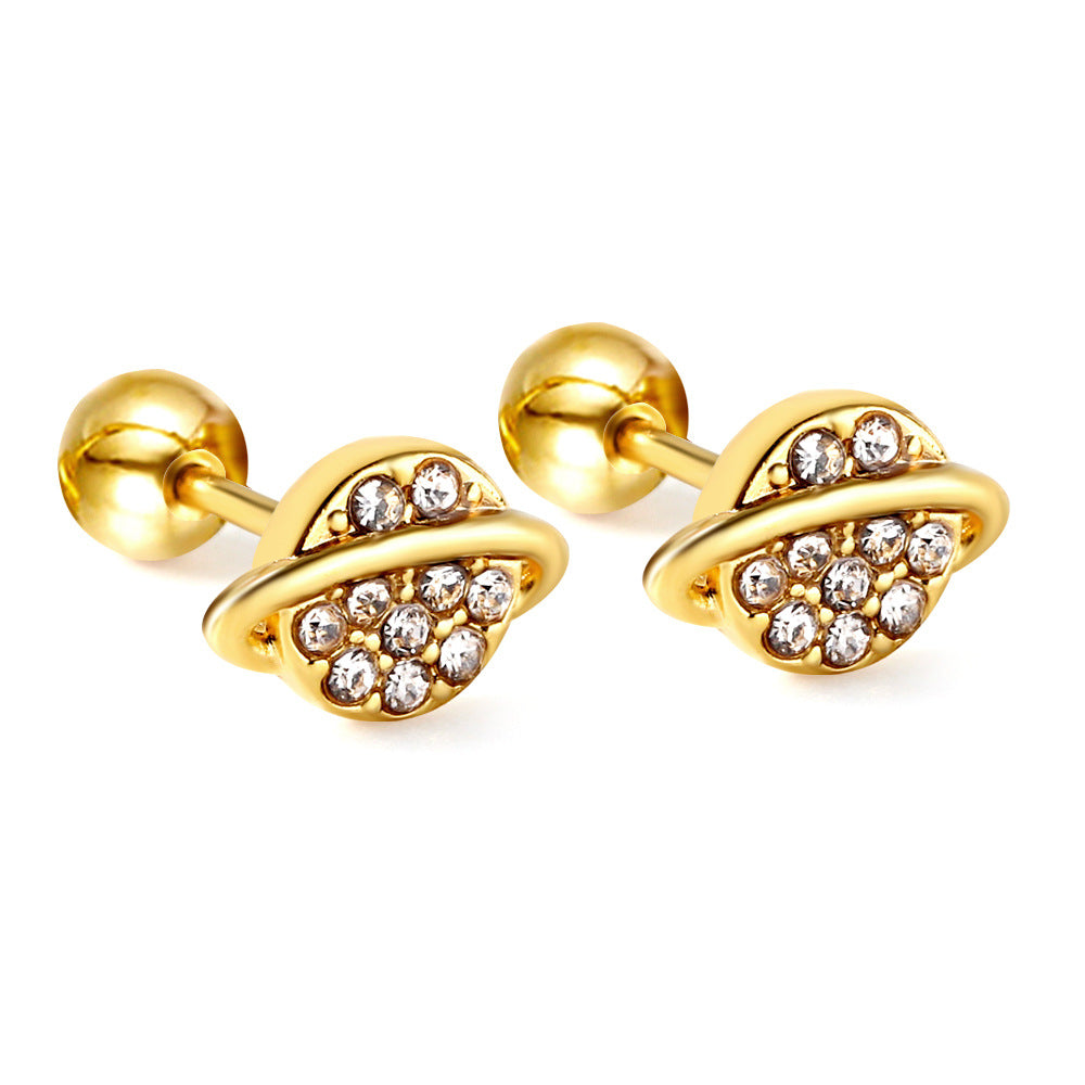 Boucles d'oreilles pour femme avec design étoile étincelant