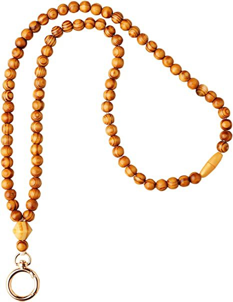 Chaîne de lunettes en perles de bois