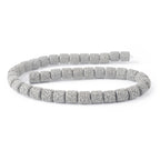 Collier de perles en pierre de lave naturelle
