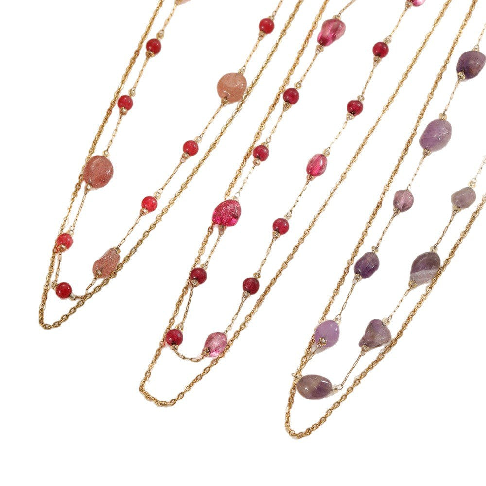 Collier pour femme avec pierres décoratives