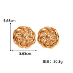 Boucles d'oreilles pour femme au design floral artistique