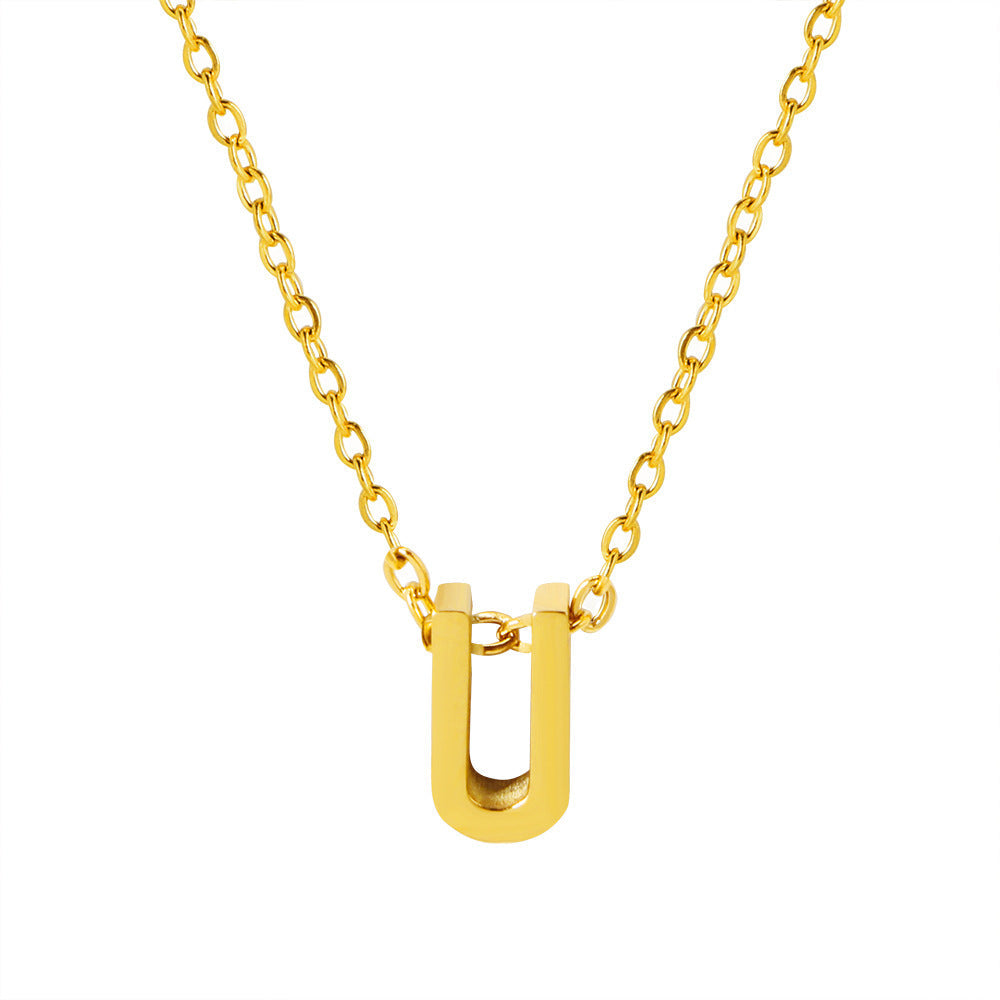 Collier pendentif initiale personnalisé pour femme