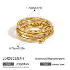 Bague élégante et hypoallergénique pour femme au design tressé