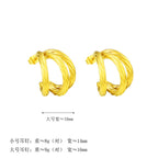Boucles d'oreilles élégantes pour femme au design incurvé