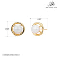 Boucles d'oreilles pour femme en argent sterling 925 avec perles