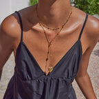 Collier multi-rangs pour femme avec pendentif cœur hypoallergénique