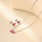 Parure de bijoux pour femme avec pendentif éléphant