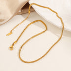 Collier classique à maillons gourmette pour femme