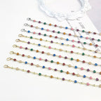 Chevillère à perles en forme de cœur